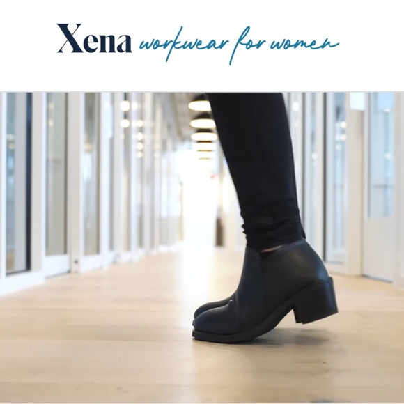Xena Gravity Stylish Safety Shoe 6.5 Women’s Steel Toe black leather, Non-slip - Picture 1 of 8